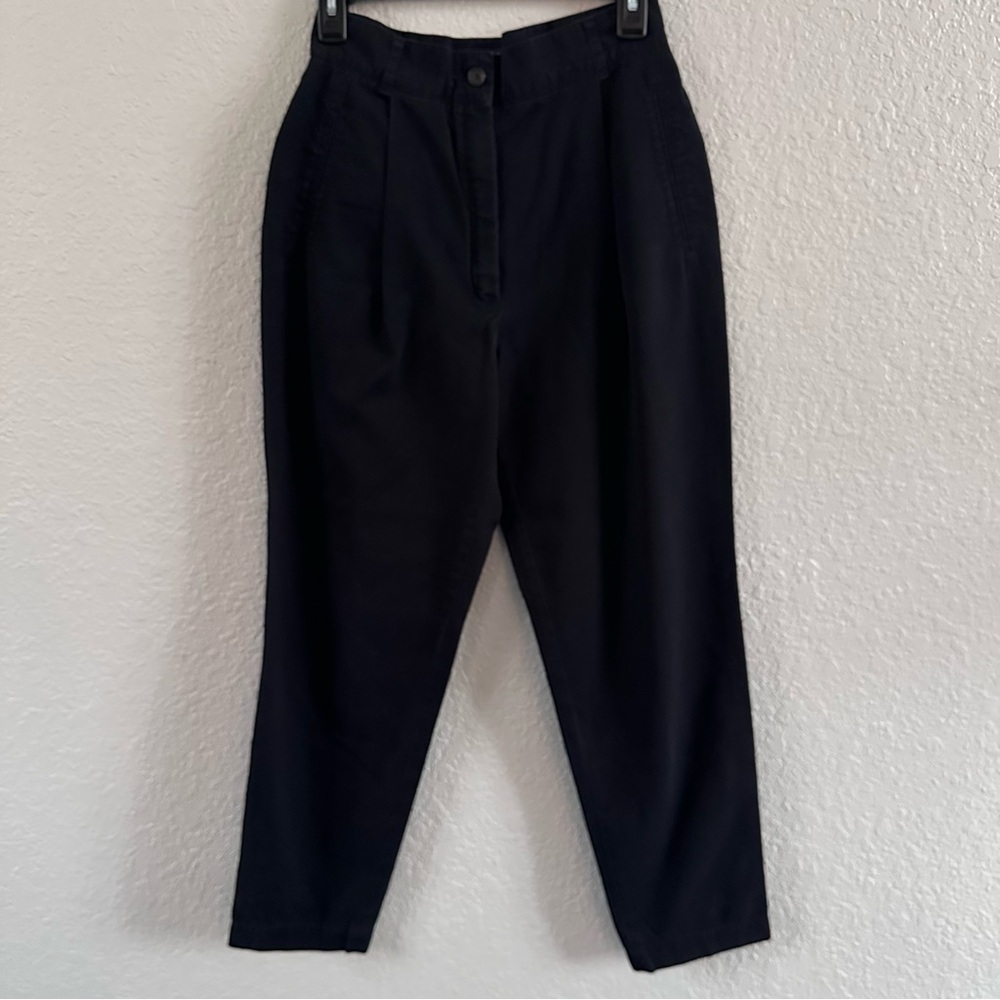 Escada Sport Black Cotton Straight-Leg Pants EU 38 / US 8